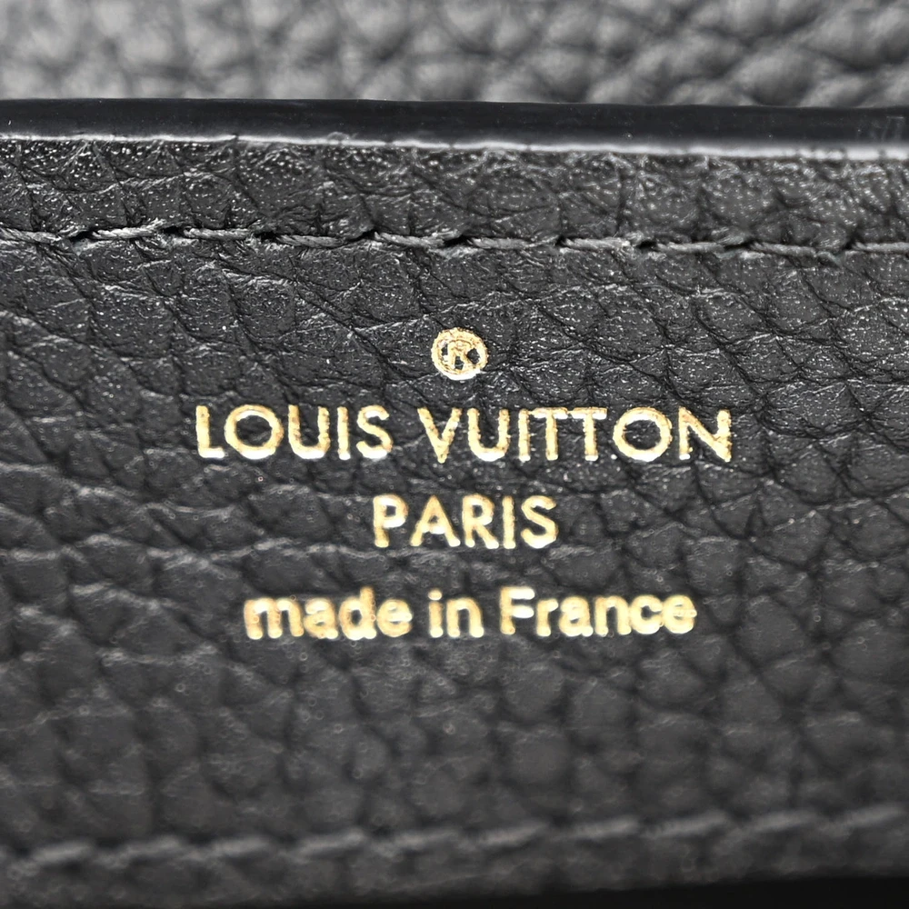 Louis Vuitton Embellished Flower Crown Capucines BB Black Taurillon Leather Gold Hardware