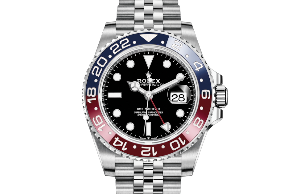 Rolex GMT-Master II Oyster 40 mm Oystersteel Black dial M126710BLRO-0001