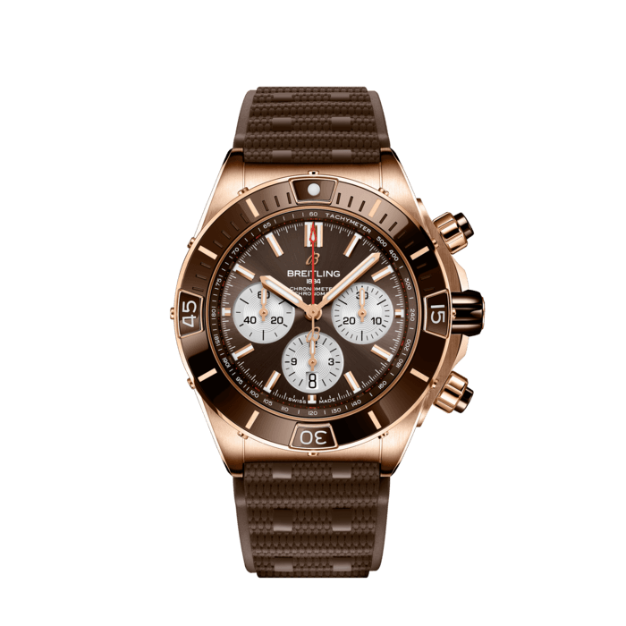Breitling Super Chronomat B01 44 18k red gold Brown RB0136E31Q1S1
