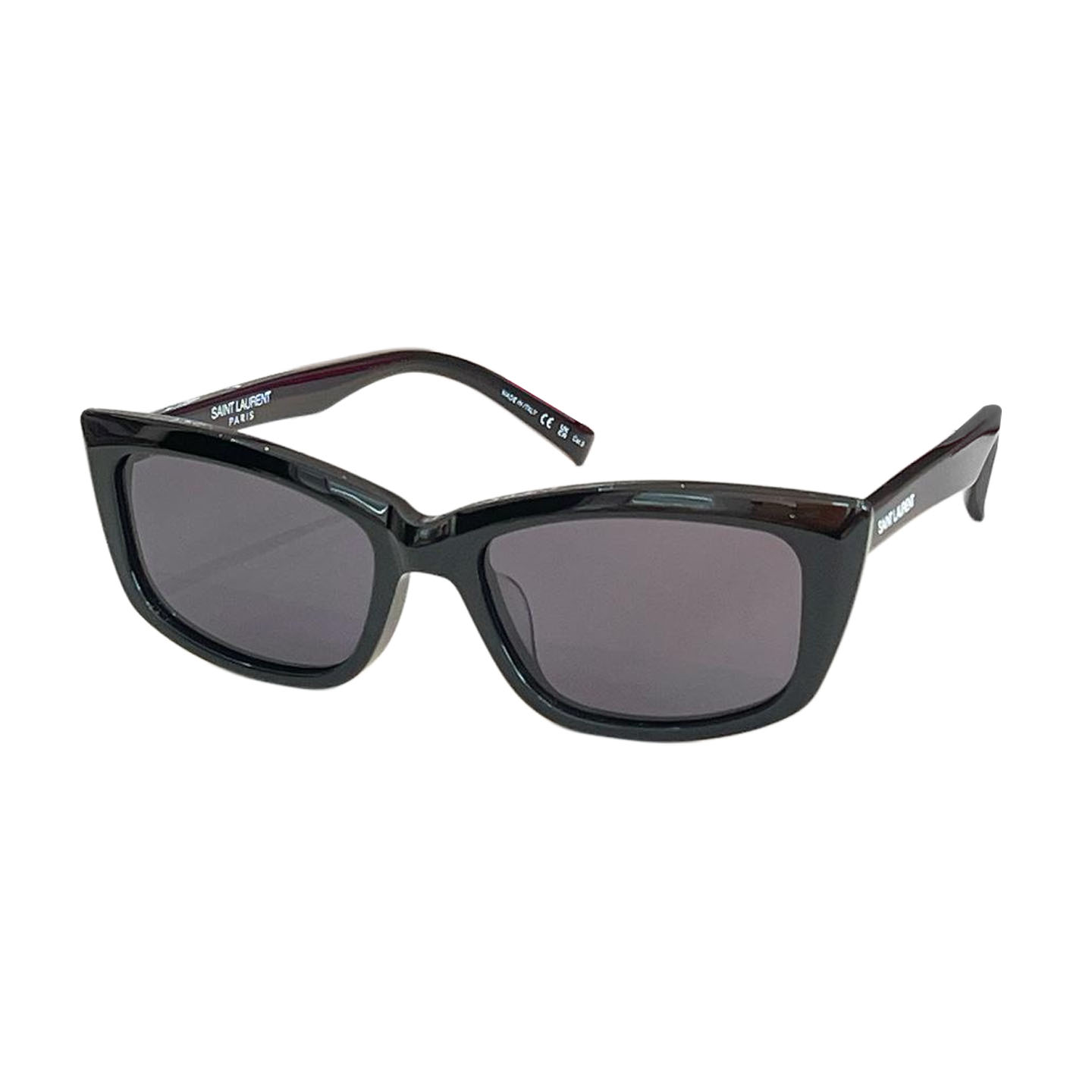 Saint Laurent square frame glasses white/black/tawny/leopard color Size 54口17-145