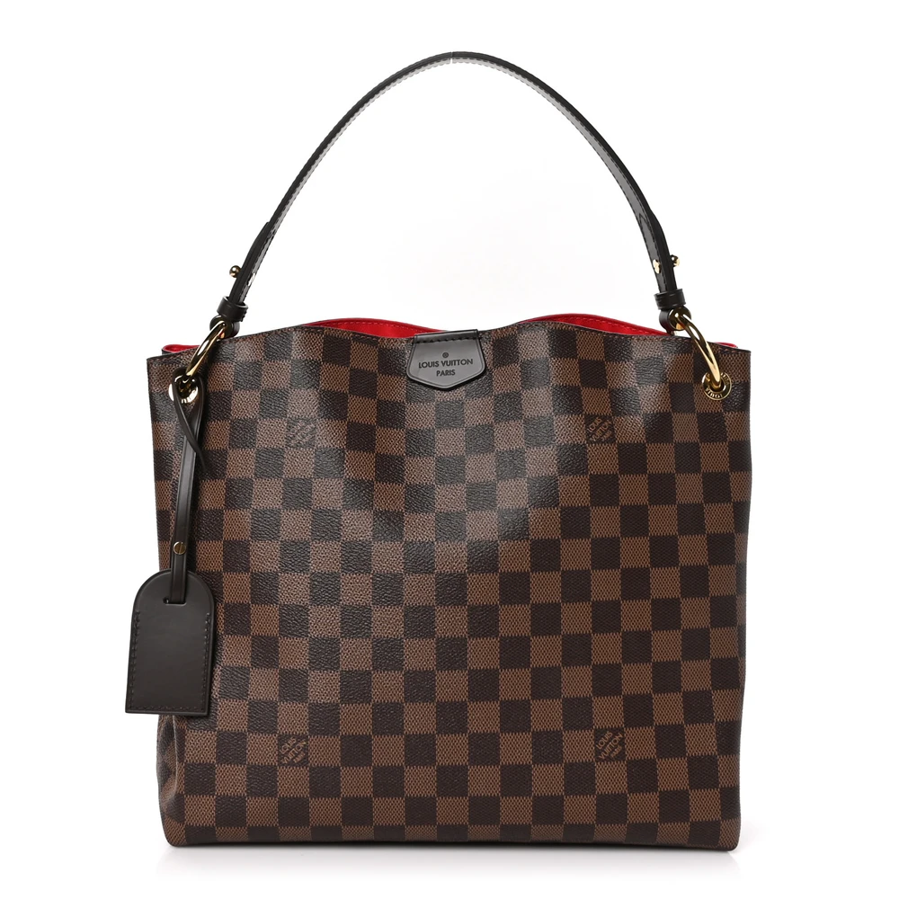 Louis Vuitton Graceful PM Damier Ebene Canvas Gold Hardware