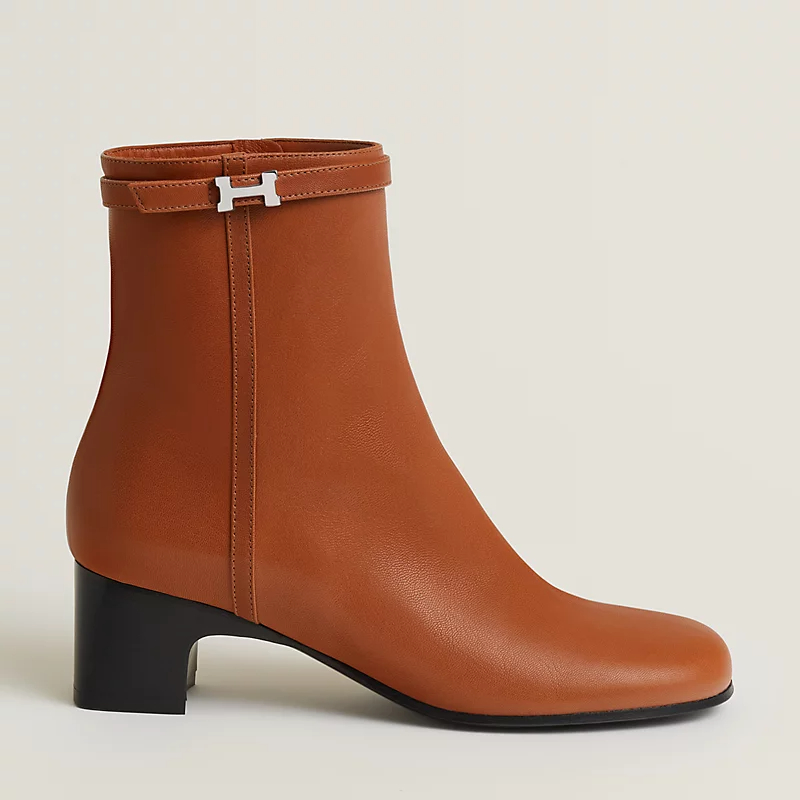 HERMES Imperial Brown ankle boots