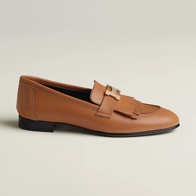 HERMES Royal Brown Loafers