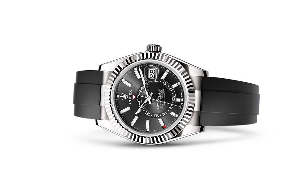 Rolex Sky-Dweller Oyster 42 mm white gold Bright black dial M336239-0002