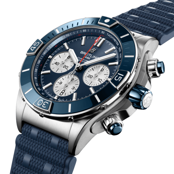 Breitling Super Chronomat B01 44 Stainless steel Blue AB0136161C1S1