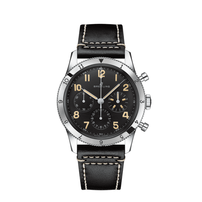 Breitling AVI Ref. 765 1953 Re-Edition Stainless steel Black AB0920131B1X1