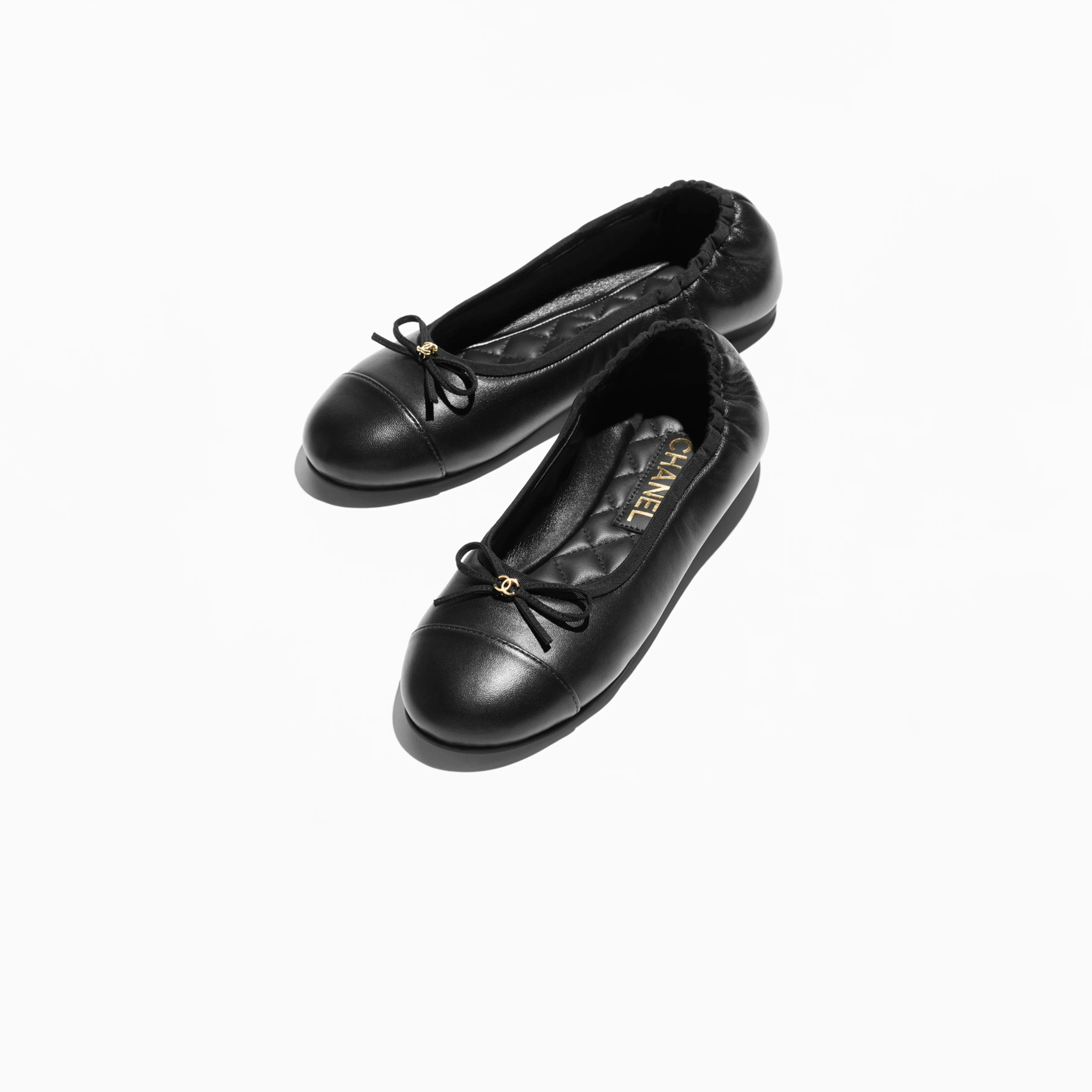 Chanel Flat shoes black Ballet Shoes