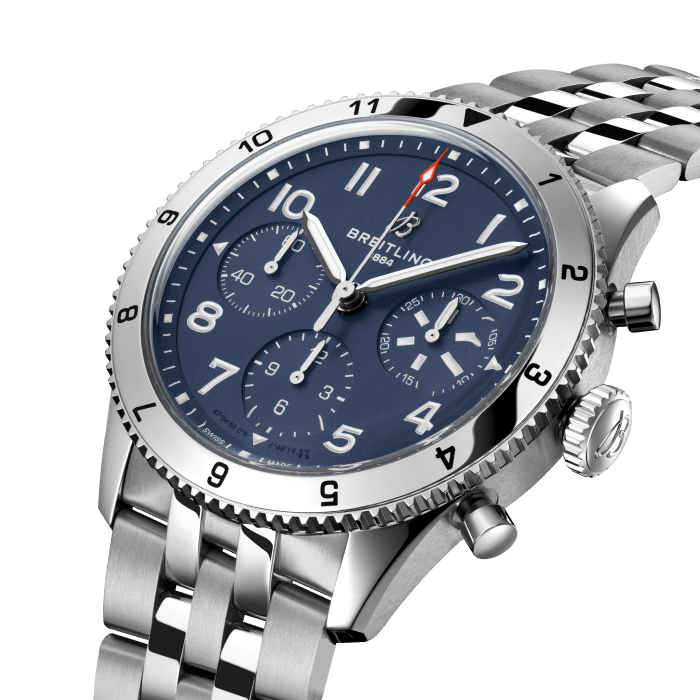 Breitling  Classic AVI Chronograph 42 Tribute to Vought F4U Corsair Stainless steel Blue A233801A1C1A1