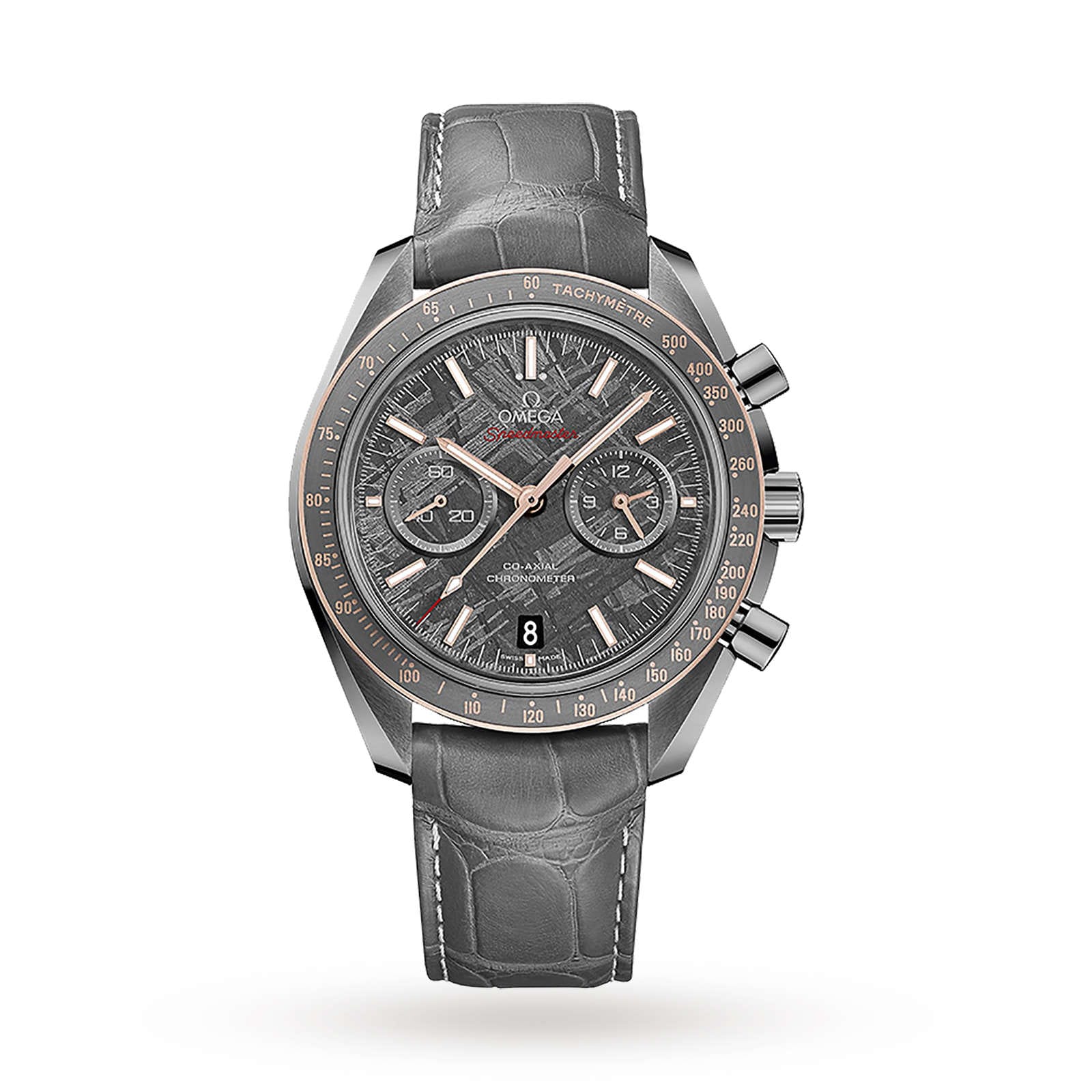 Omega Speedmaster quote.Grey Side of the Moon Meteorite quote. Mens Watch O31163445199001