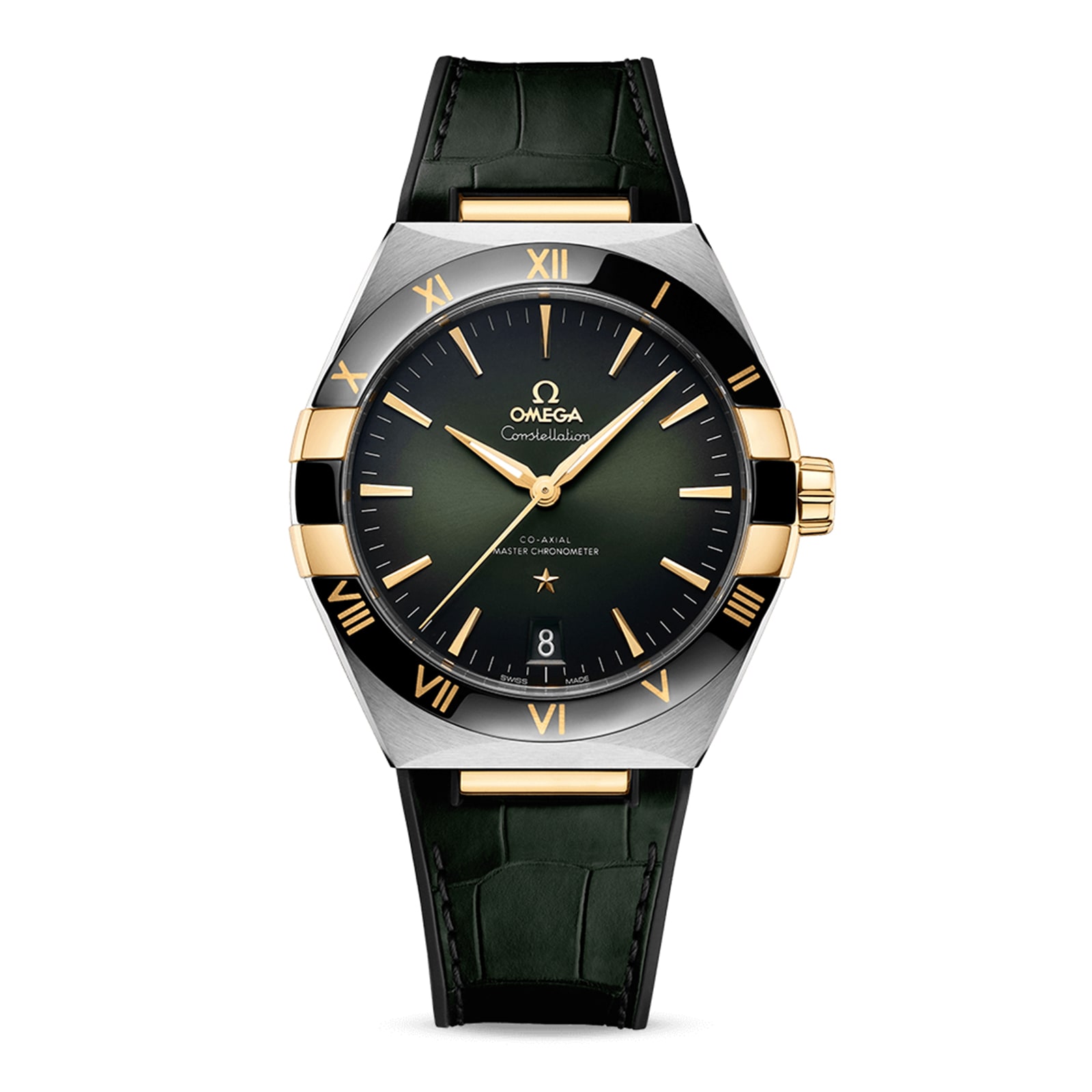 Omega Constellation Co Axial Master Chronometer 41mm Mens Watch Green O13123412110001