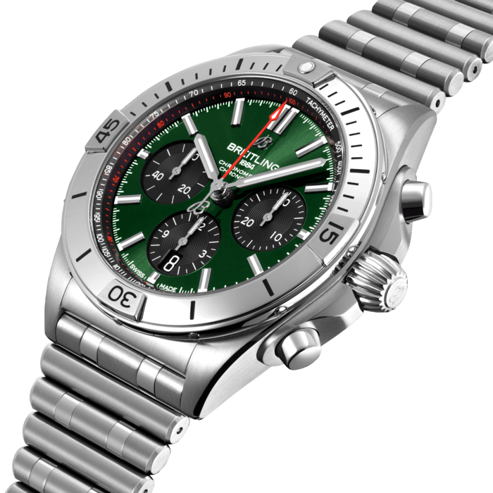Breitling Chronomat B01 42 Stainless steel Green AB0134101L1A1
