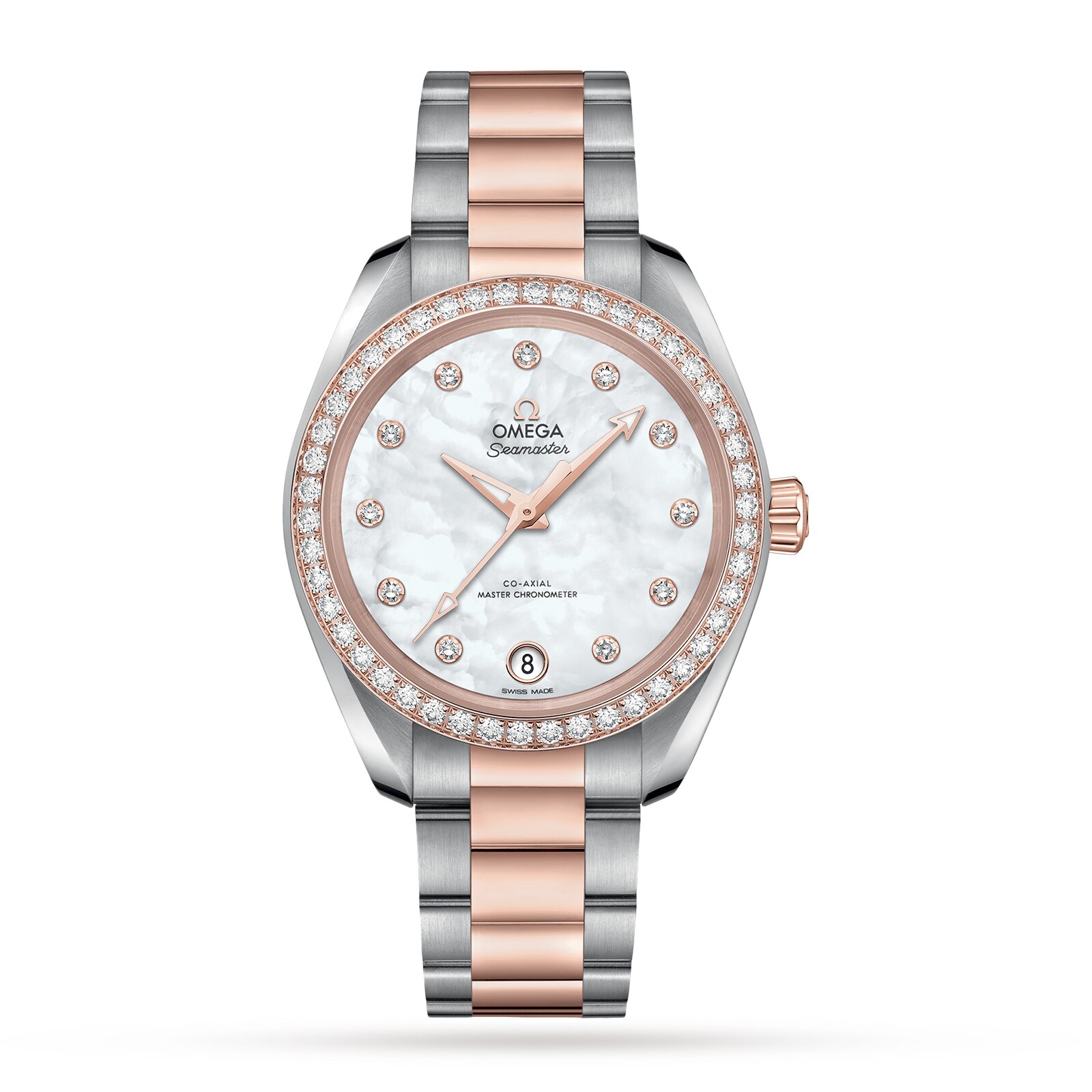 Omega Seamaster Aqua Terra Co Axial Master Chronometer 34mm Ladies Watch O22025342055001