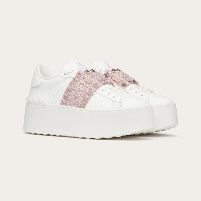 VALENTINO Women's calfskin platform shoes sneakers