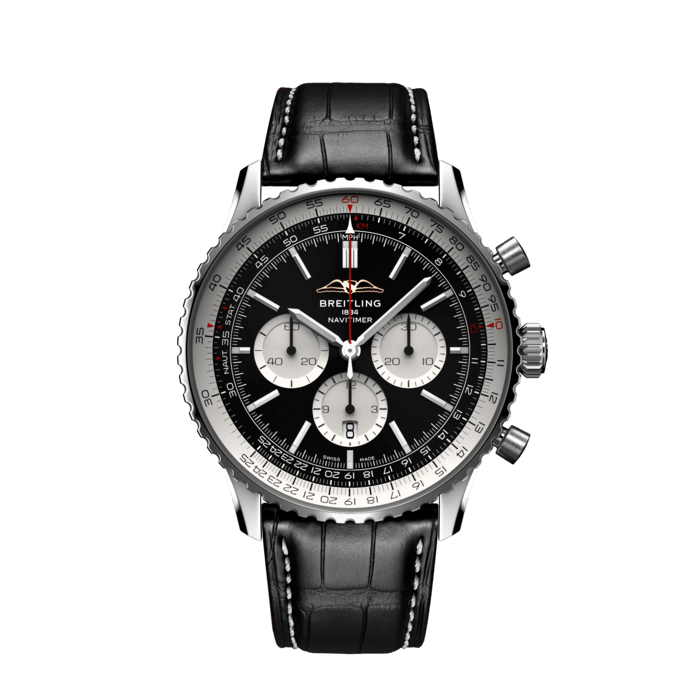 Breitling Navitimer B01 Chronograph 46 Stainless steel Black AB0137211B1P1