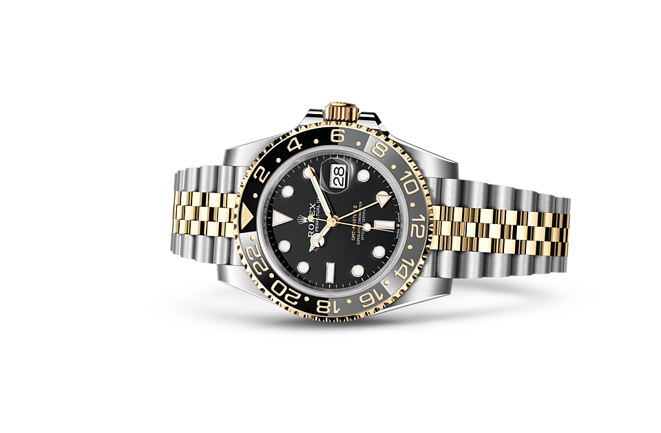 Rolex GMT-Master II Oyster 40 mm Oystersteel and yellow gold Black dial M126713GRNR-0001