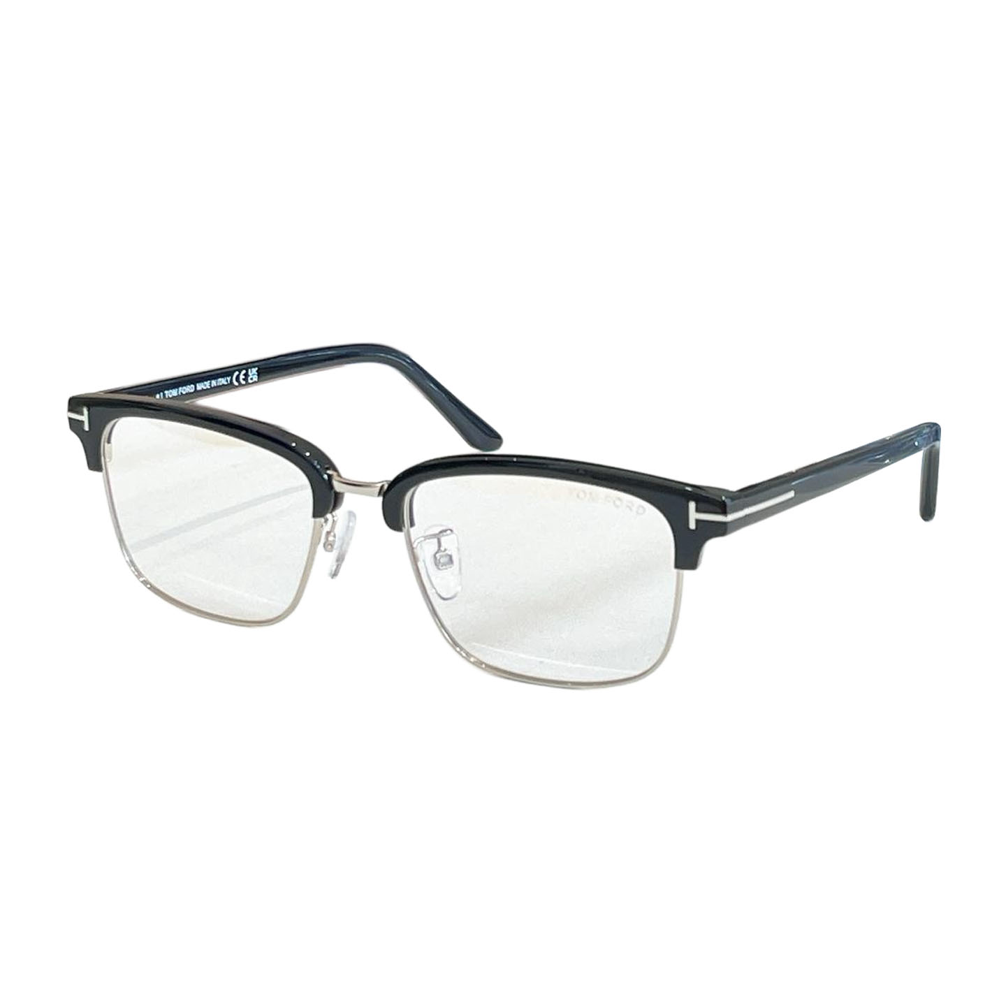 Tom Ford Clubmaster glasses leopard gold/black silver/black gold color Size 52口19-145