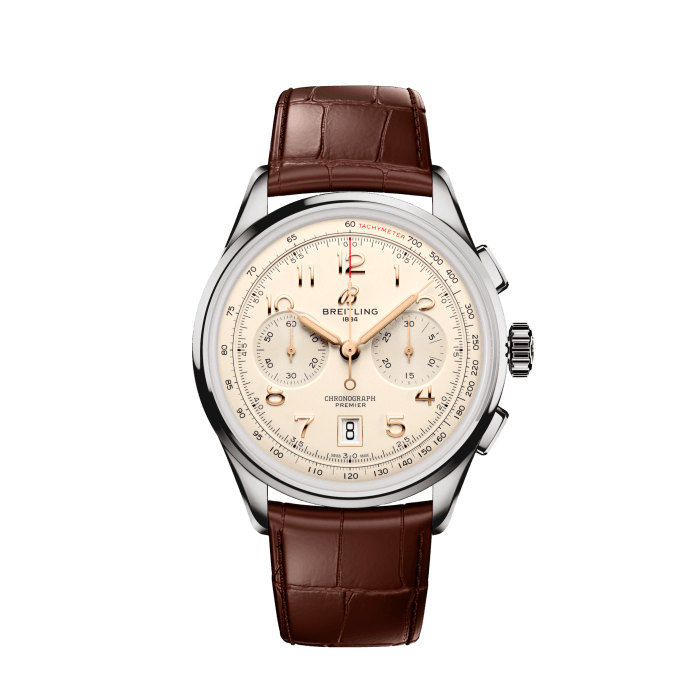 Breitling Premier B01 Chronograph 42 Stainless steel Cream AB0145211G1P2
