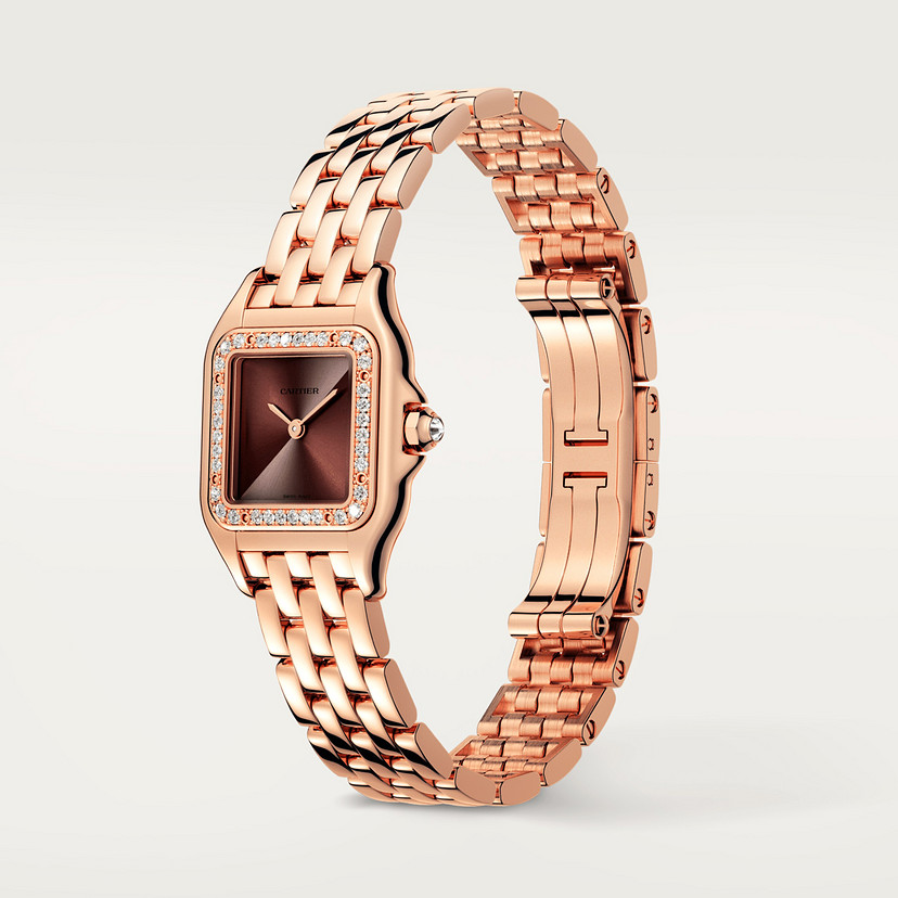 Panthère de Cartier watch Small model quartz movement rose gold diamonds CRWJPN0035