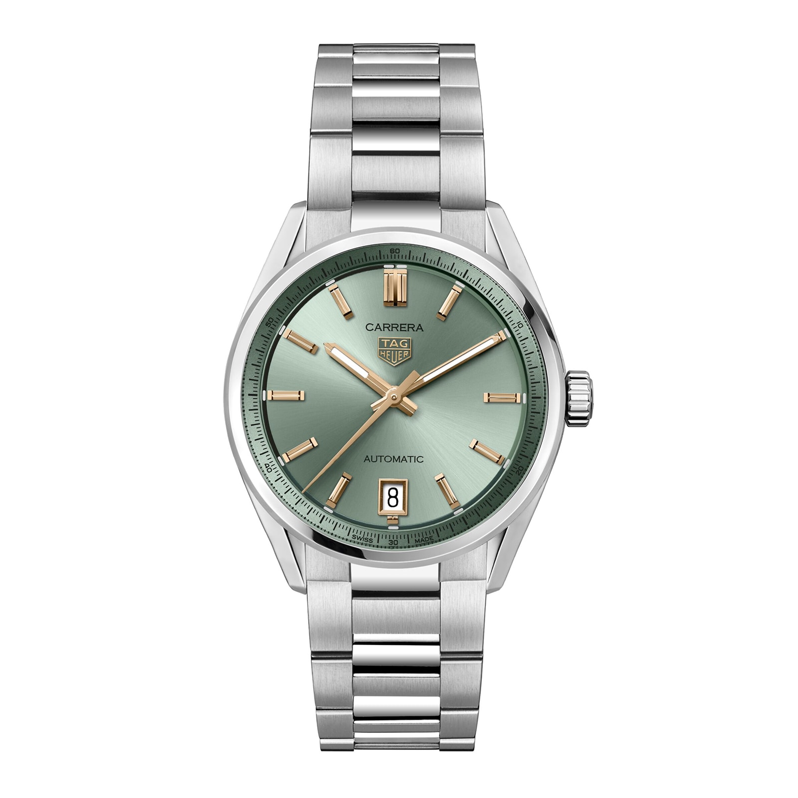 TAG Heuer Carrera Date 36mm Ladies Watch Green WBN2312.BA0001