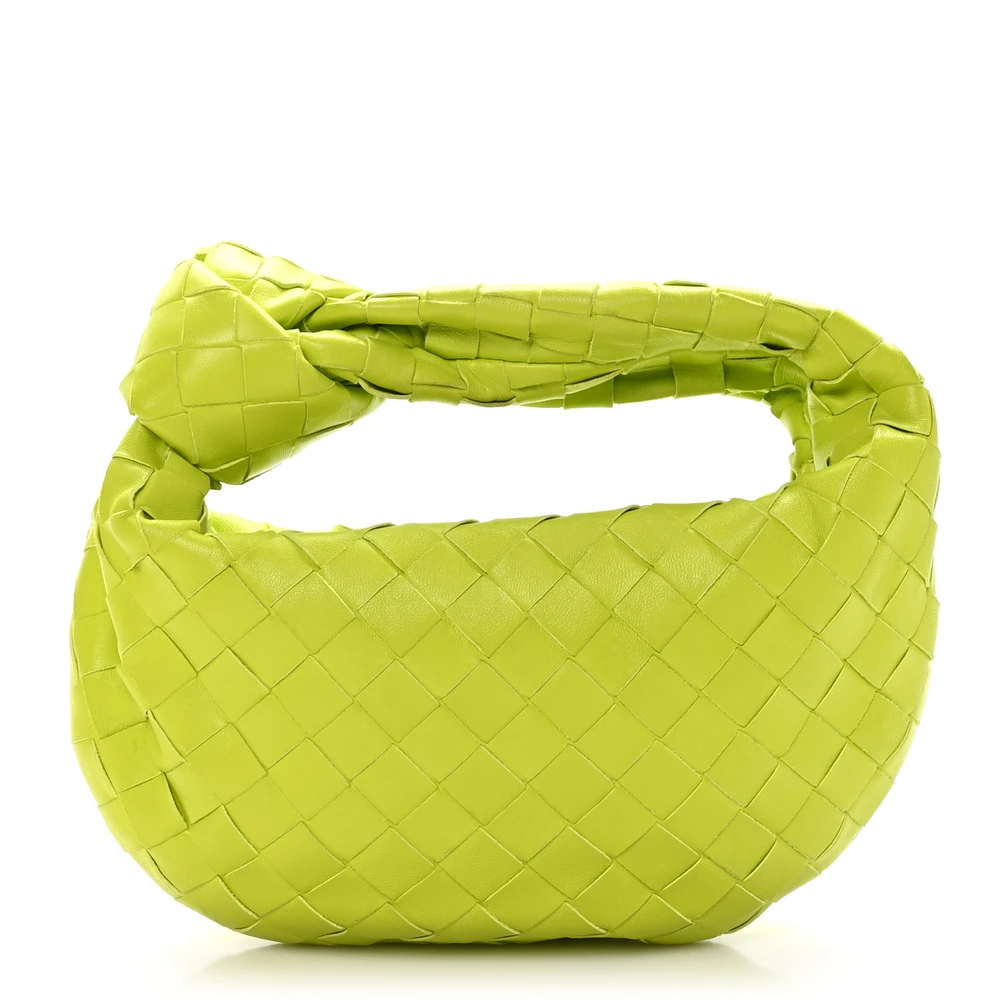Bottega Veneta Intrecciato Jodie Mini Kiwi Nappa Leather