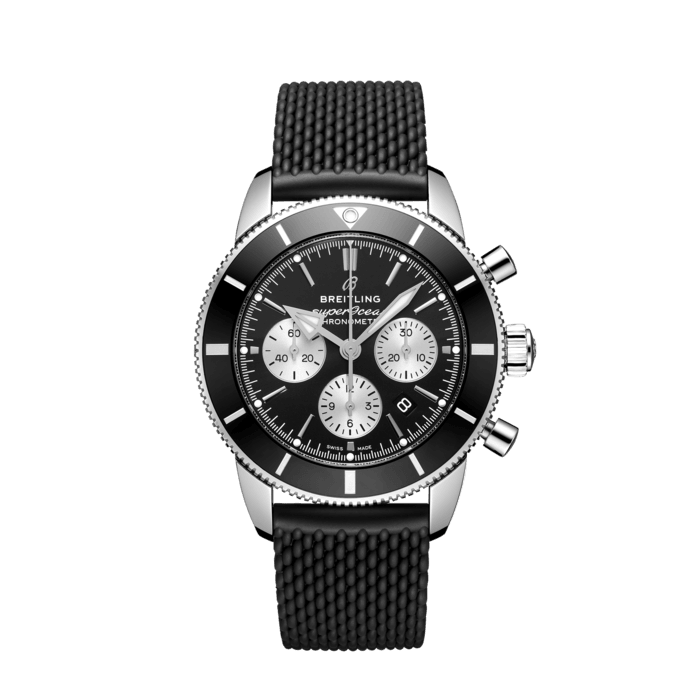 Breitling Superocean Heritage B01 Chronograph 44 Stainless steel Black AB0162121B1S1