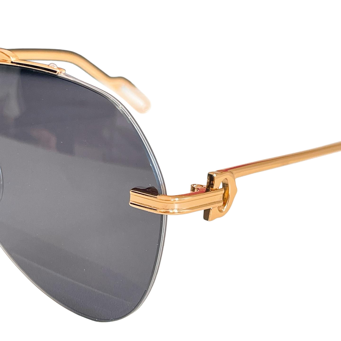 Cartier Pilot glasses black gold/black/brown/grey brown/eggplant/green color Size 59口18-135