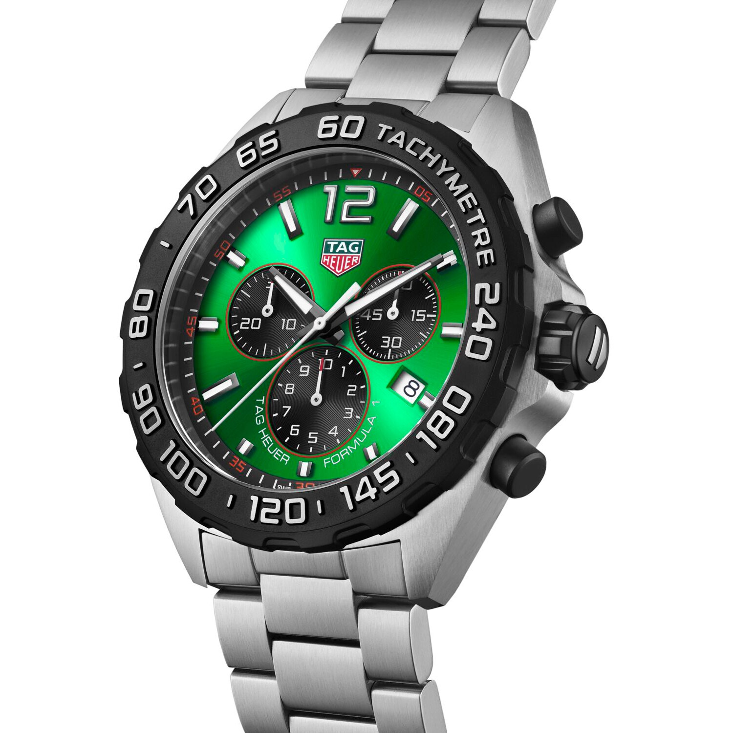 TAG Heuer Formula 1 Quartz Chronograph 200M 43mm Mens Watch Green CAZ101AP.BA0842