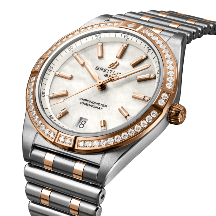Breitling Chronomat Automatic 36 Stainless steel 18k red gold Mother-of-pearl U10380591A2U1