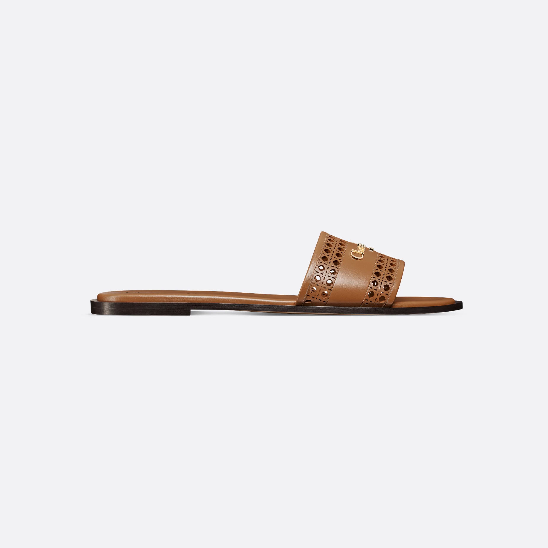 Dior brown flat slippers