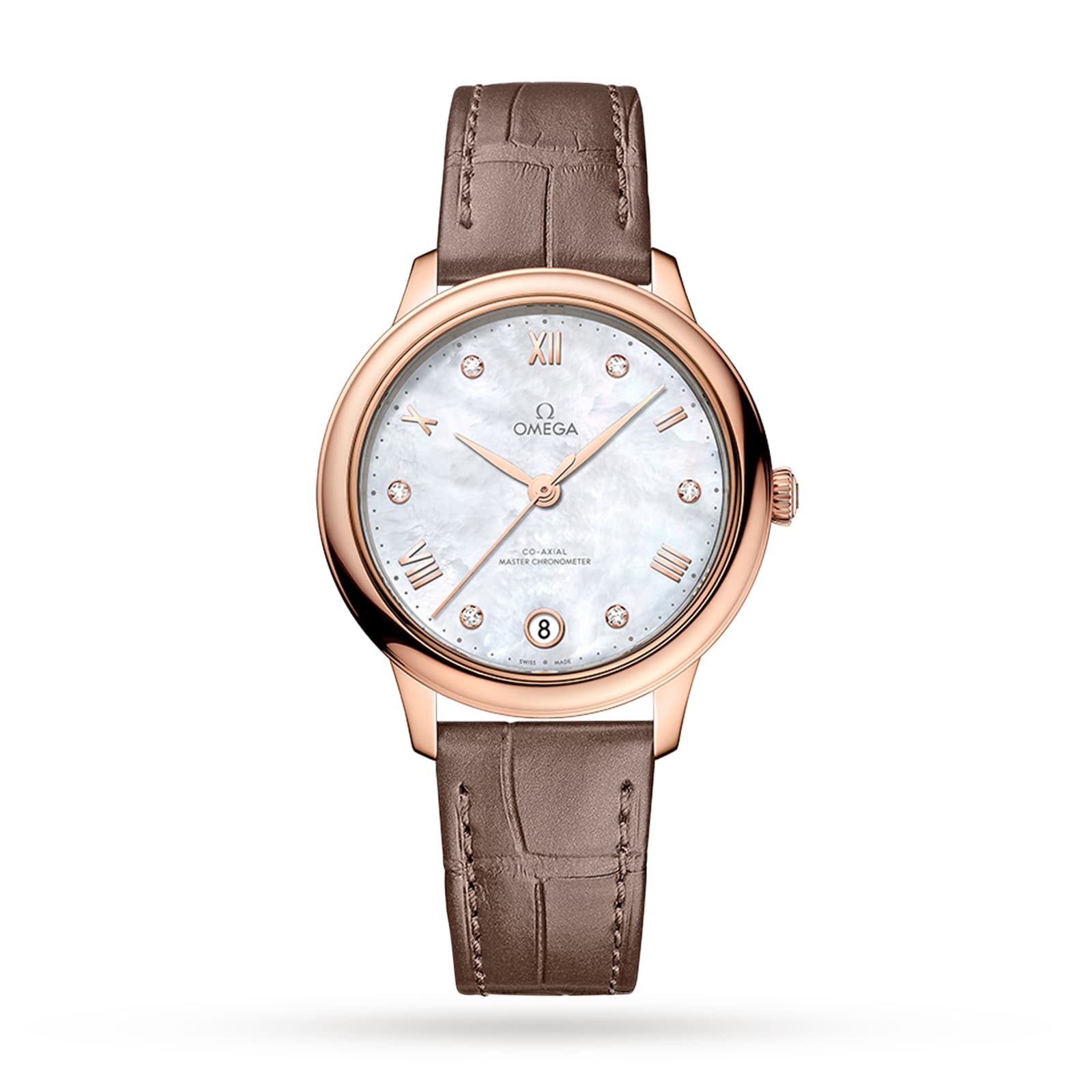 Omega De Ville Prestige Co Axial Master Chronometer 34mm Ladies Watch White O43453342055001