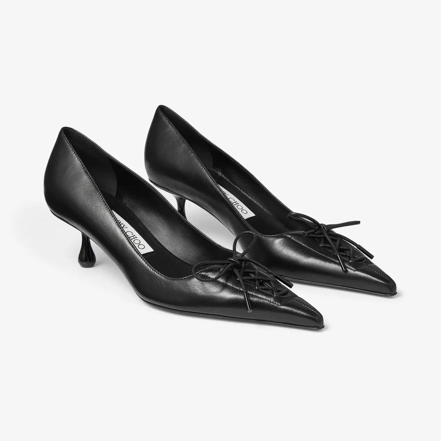 JIMMY CHOO Black leather heels
