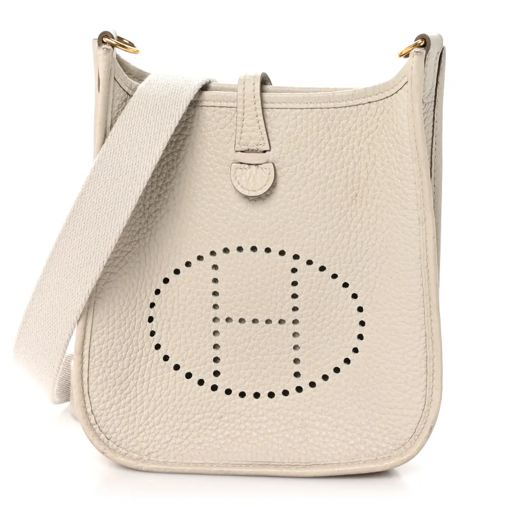 Hermès Amazone Evelyne TPM Béton Taurillon Clemence Leather Palladium Hardware