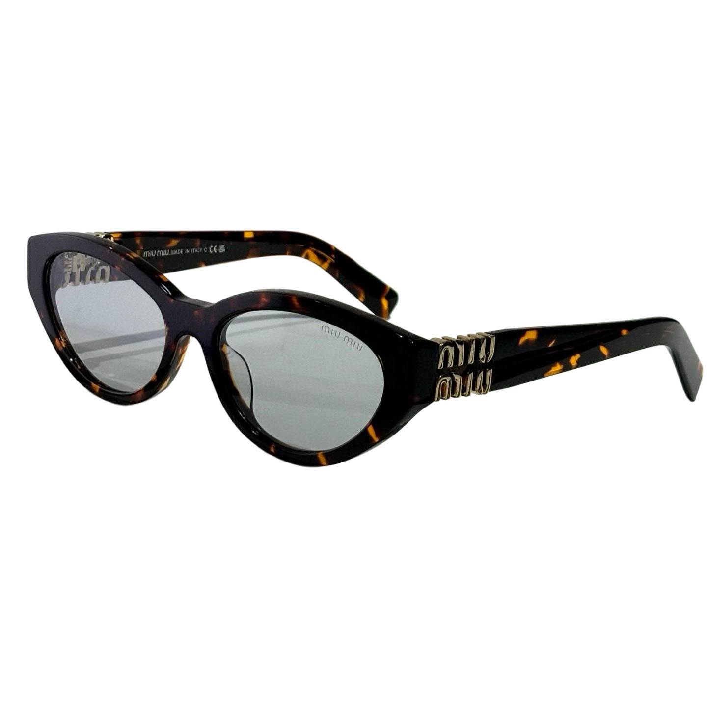 Miu Miu Cat Eye glasses leopard/leopard brown/black/tawny/black brown/ivory color Size 55-18-140