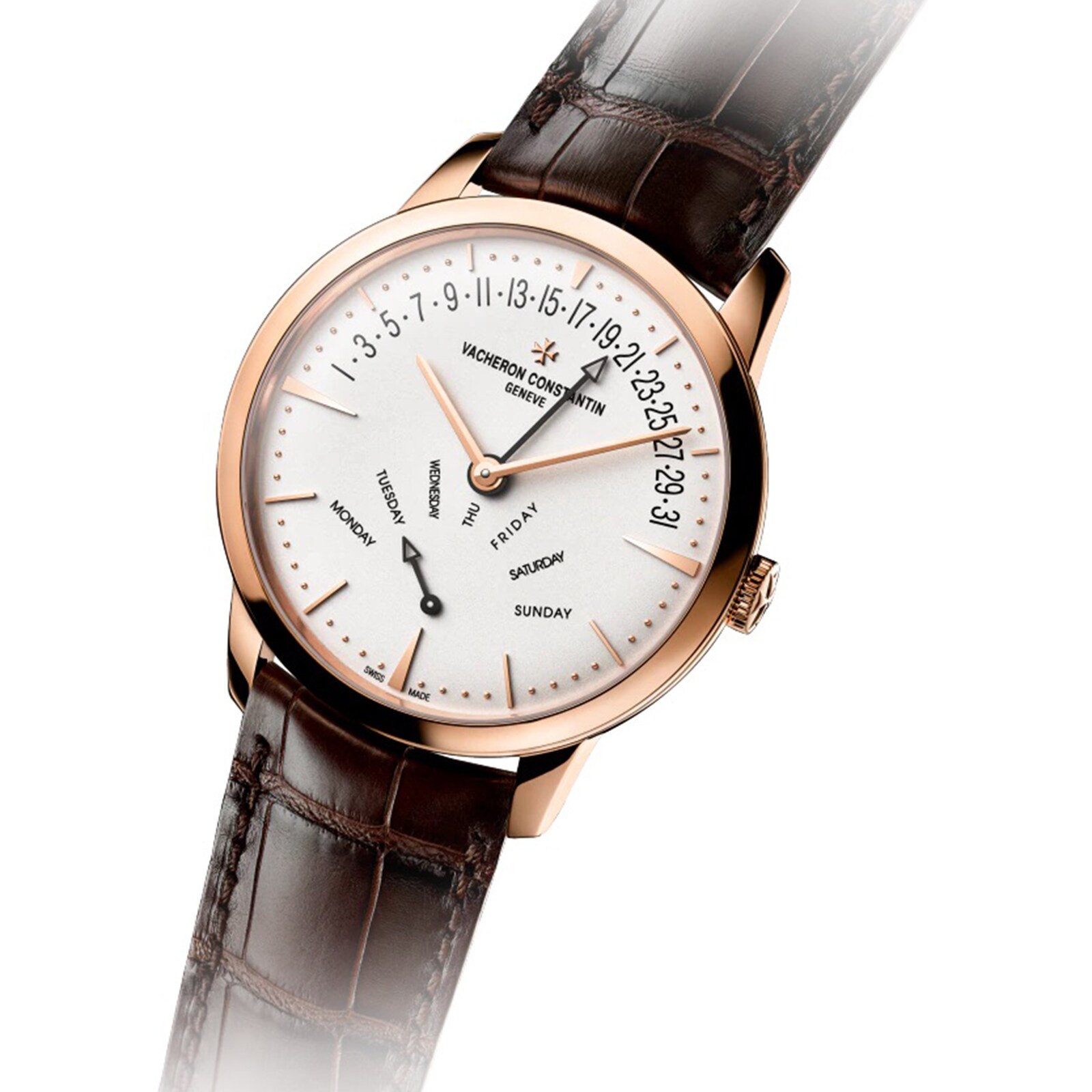 Vacheron Constantin Patrimony Retrograde Day Date 42.5mm Pink Gold 4000U/000R B110