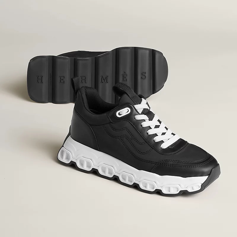 HERMES lmpulse Sneakers Black Sports Shoes