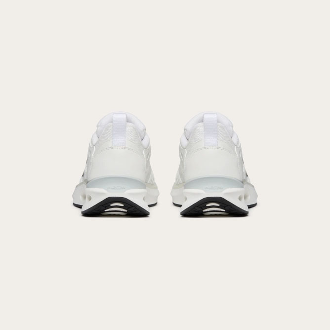 VALENTINO Women's calf leather and fabric sneakers