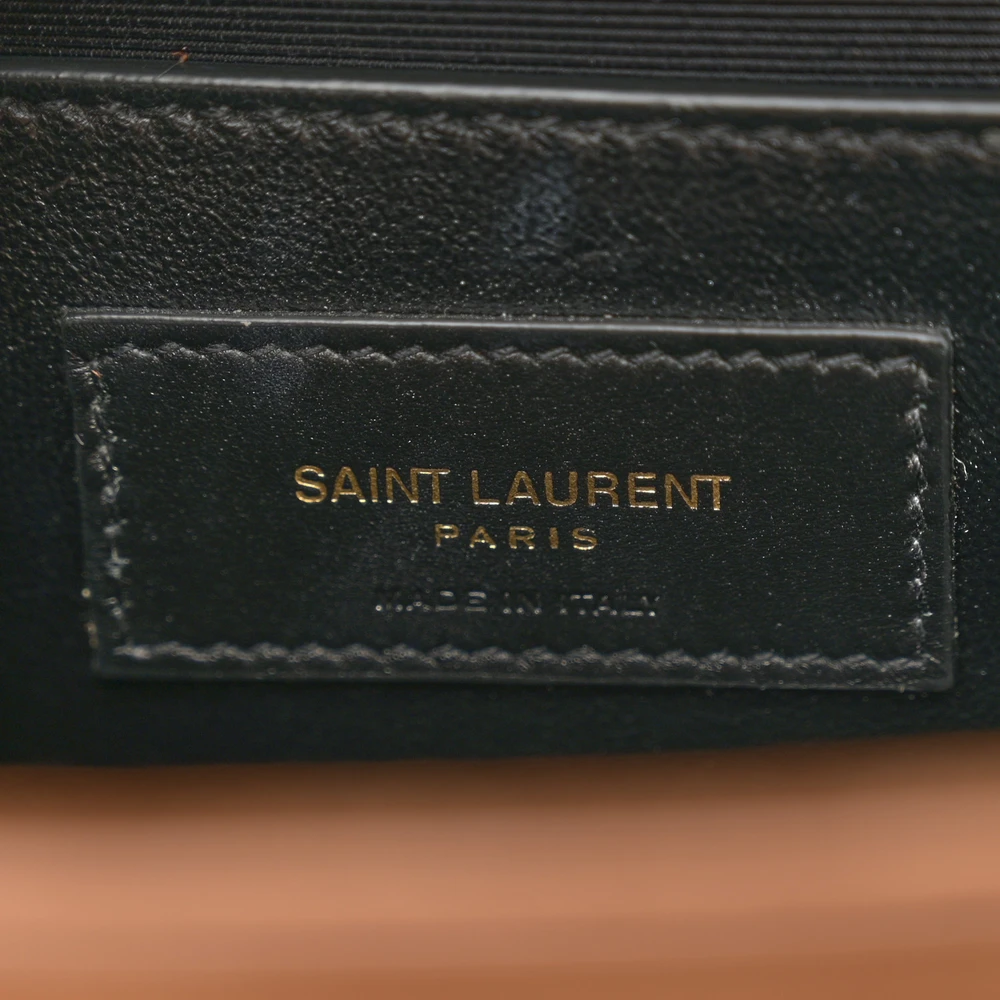 Saint Laurent Medium Kate Satchel Macaron Monogram Suede Aged Gold Hardware