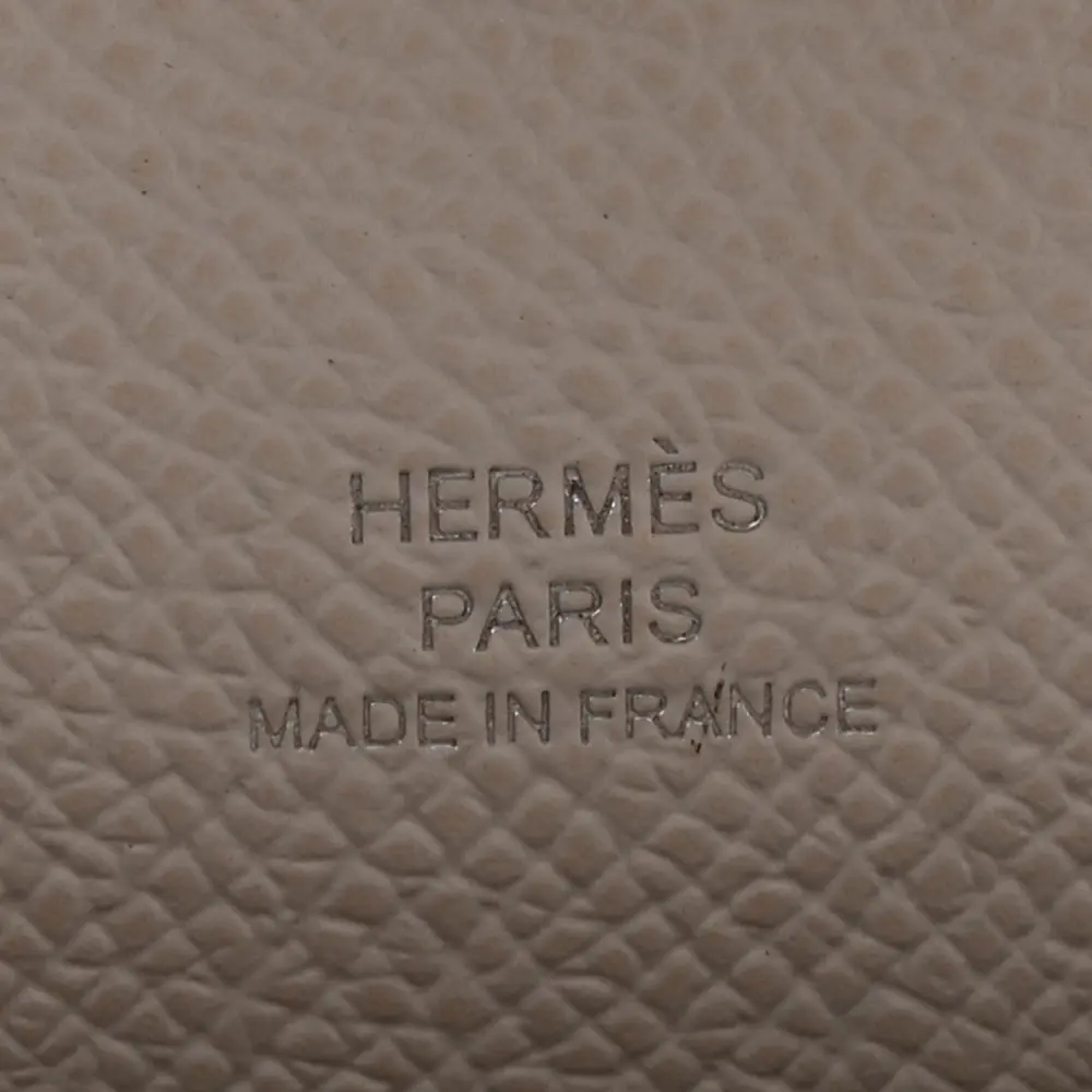 Hermès Chaine d’Ancre To Go Wallet Gris Pale Epsom Leather Palladium Silver Hardware