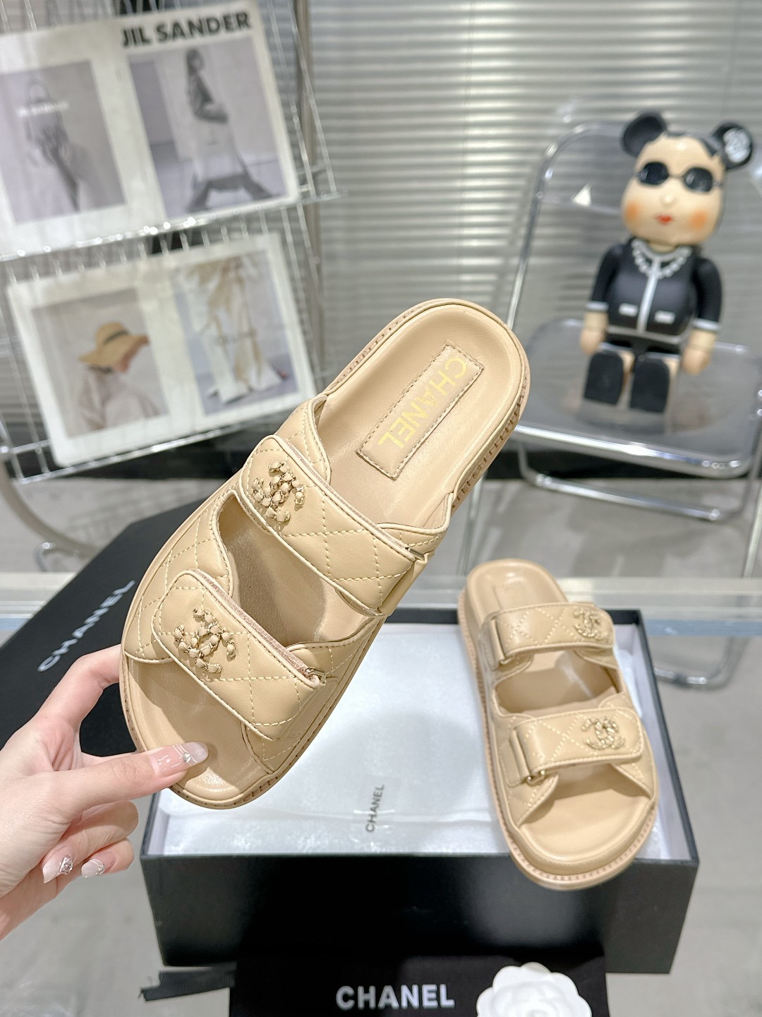 Chanel Spring-Summer 2025 Mules Shiny Lambskin Beige