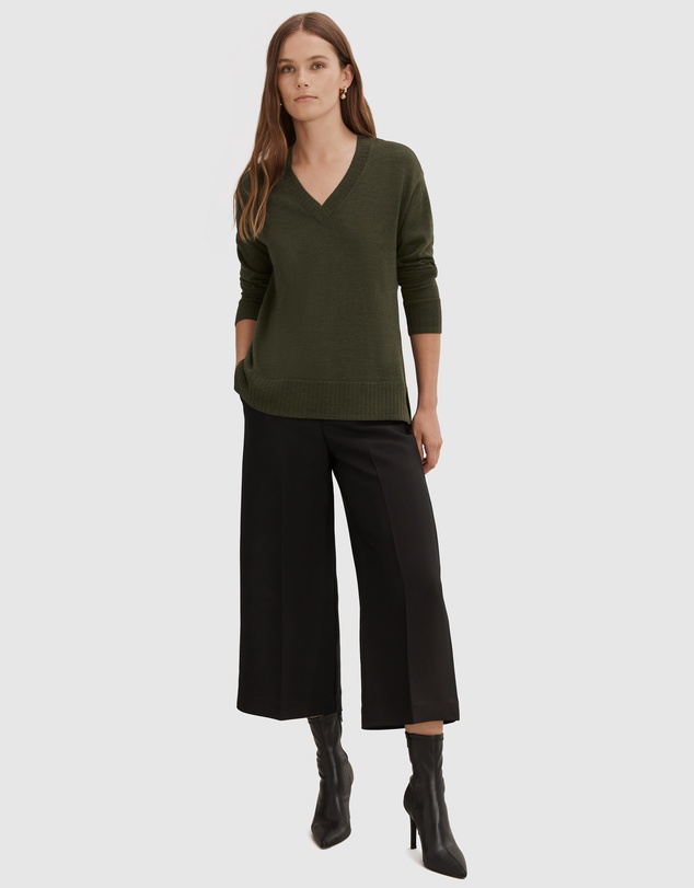 Country Road Verified Australian Merino Wool V-neck Knit