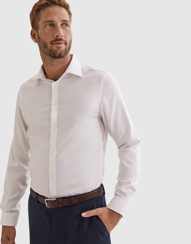 Country Road Slim Fit Textured Travel Shirt