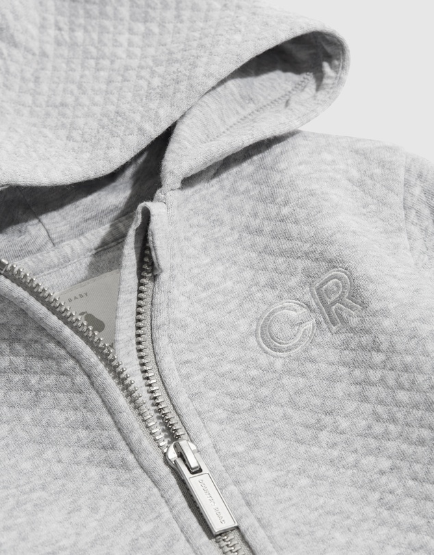 Country Road Organically Grown Cotton Quilted Hooded Sweat