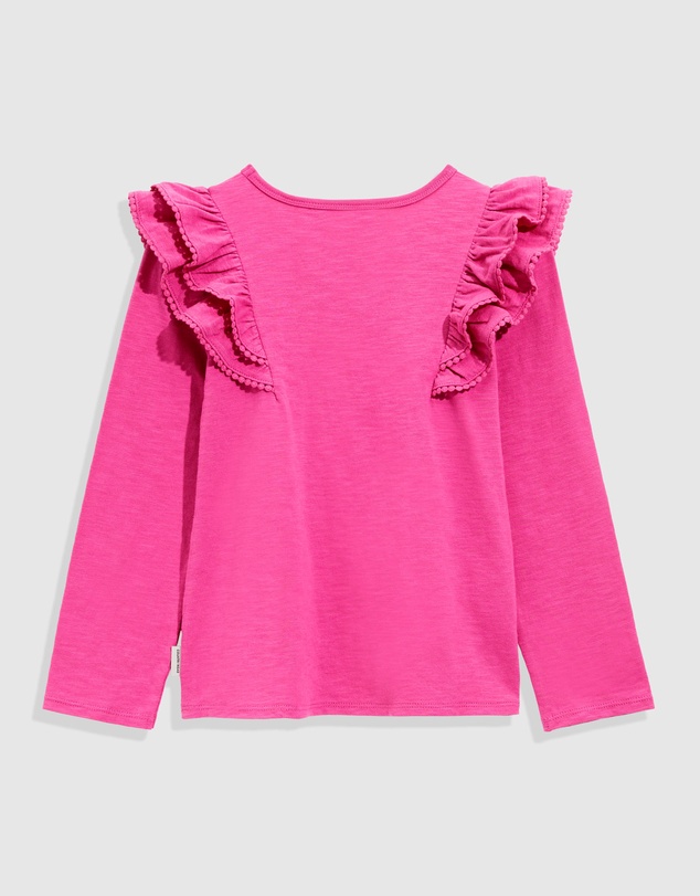 Country Road Organically Grown Cotton Slub Frill T-Shirt