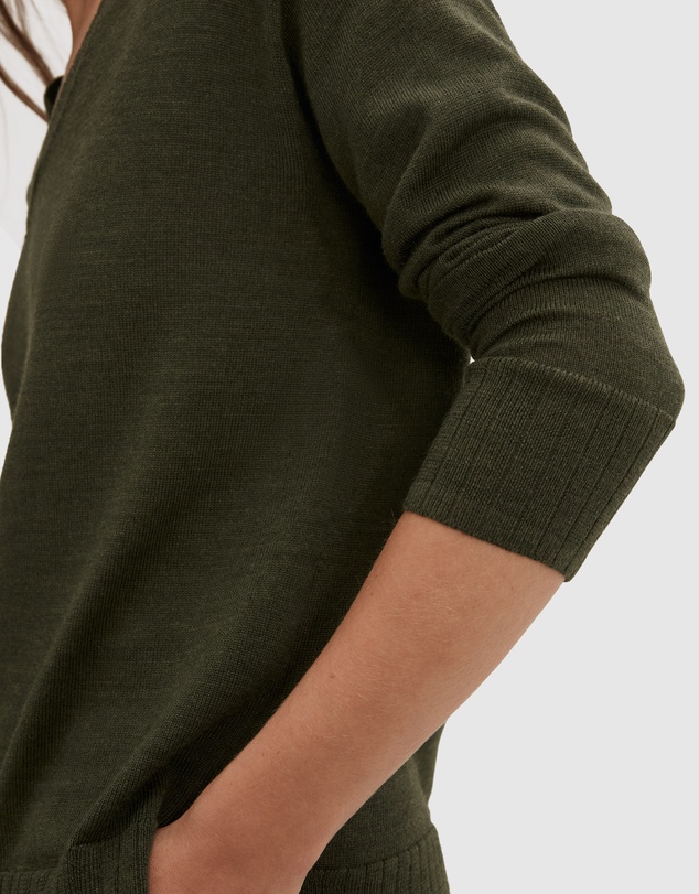 Country Road Verified Australian Merino Wool V-neck Knit