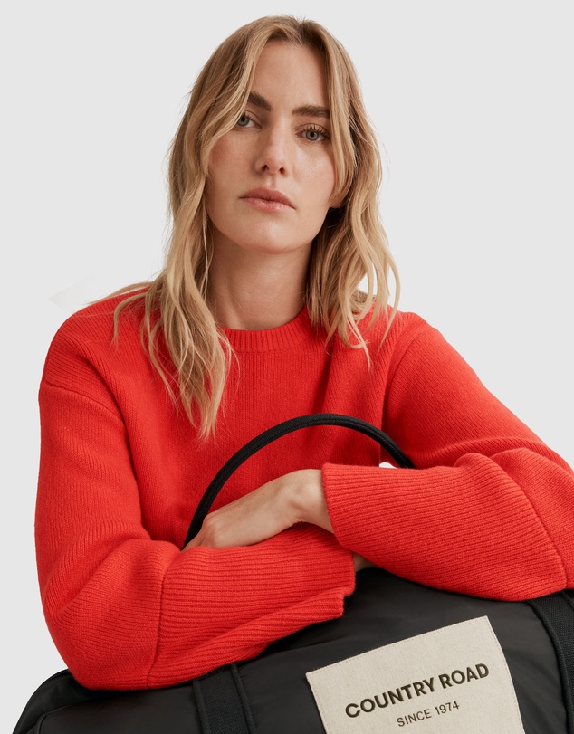 Country Road Recycled Polyester Puff Patch Tote Bag