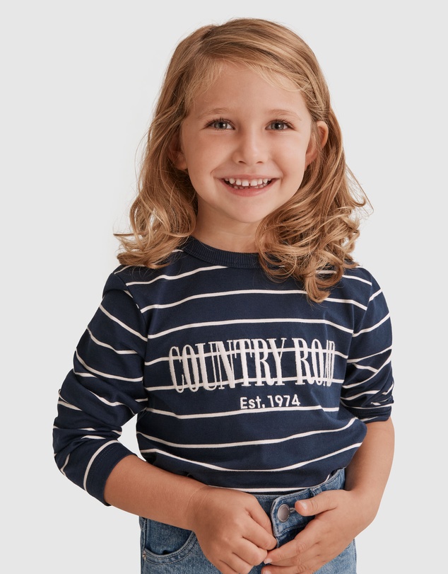 Country Road Verified Australian Cotton Long Sleeve Heritage T-Shirt