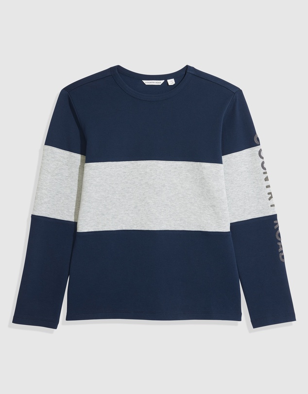 Country Road Teen Recycled Cotton Block Stripe T-Shirt