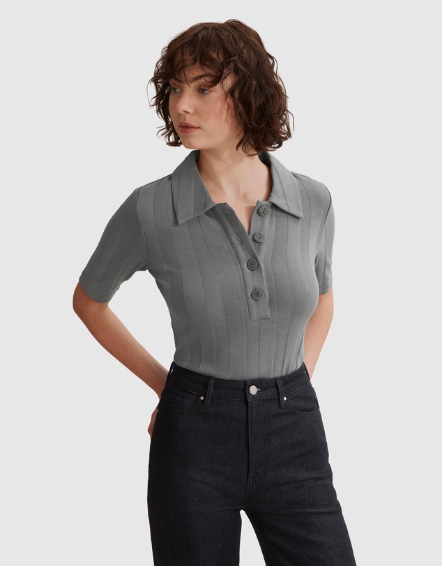 Country Road Cotton Modal Rib Polo