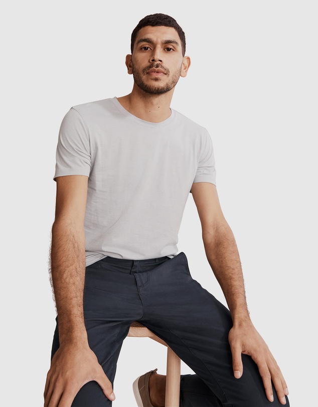 Country Road Micro Stripe Pima Crew T-Shirt