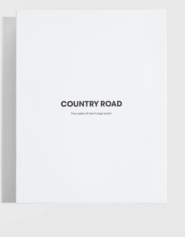 Country Road Modern Logo Sock Pack Of 4